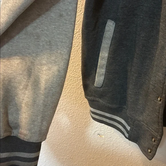 Original Deluxe Gray Hooded Sweatshirt with Black Label - Picture 3 of 7